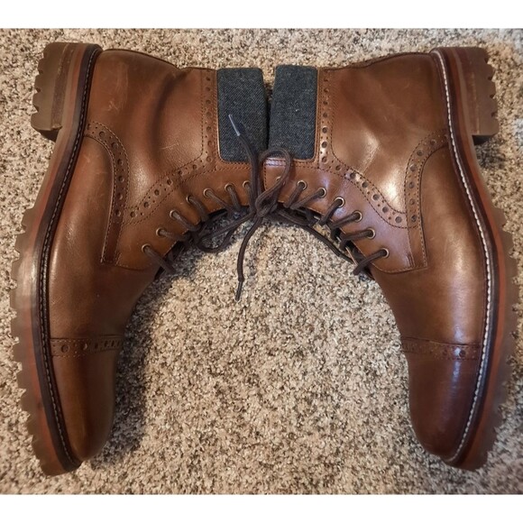 Johnston & Murphy Karnes 1850 Cap Toe Leather Boots | Men\'s 8.5M | Brown main image 14